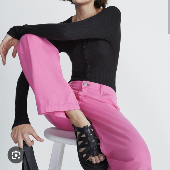 Rag & Bone Sid Carpenter Jean's in Bright Pink 28, NWT - Picture 7 of 13